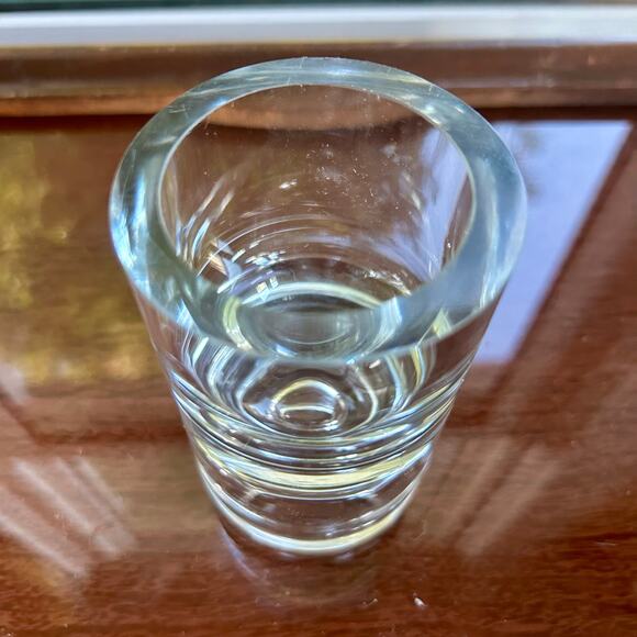 Vintage Krosno Poland Crystal Turnover Candle Holder for Candlestick or Votive - Picture 9 of 12